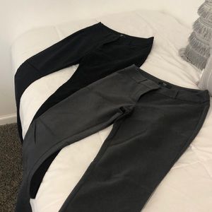 Bundle of 2 Mossimo dress pants, gray and black